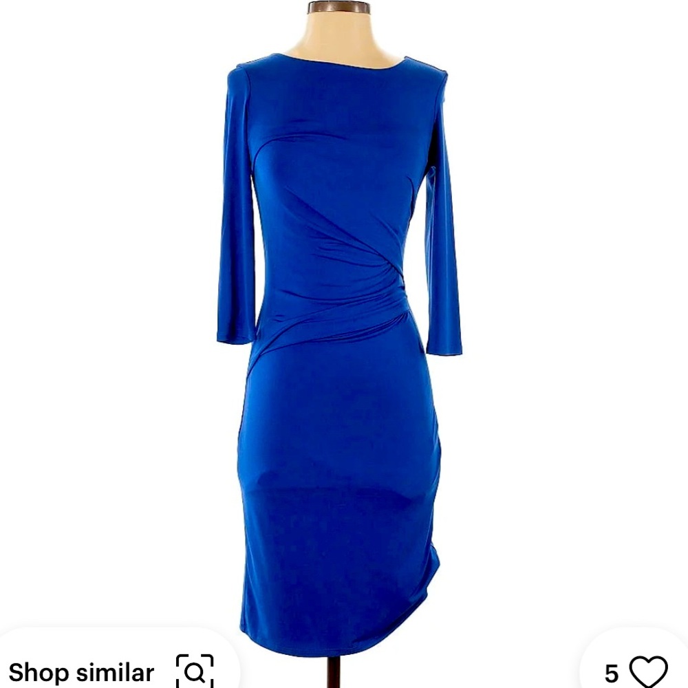 Express side ruche dress